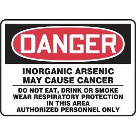 Accuform SAFETY SIGN 10 X 14 ADHESIVE VINYL MCAW146VS MCAW146VS